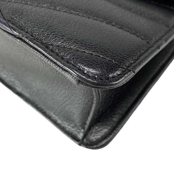 CHANEL V-Stitching (Chevron)/2.55/Gabriel Flap - Black Dark Navy - Picture 9 of 16